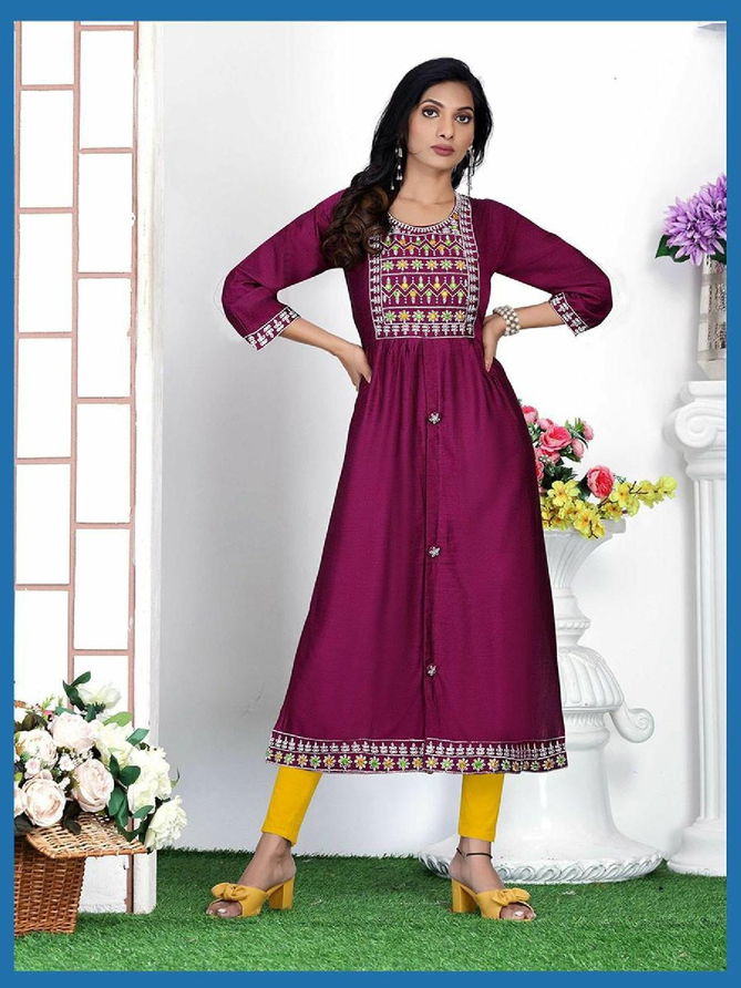 Beauty Queen Blue Bell New Exclusive Wear Designer Fancy Kurti Collection